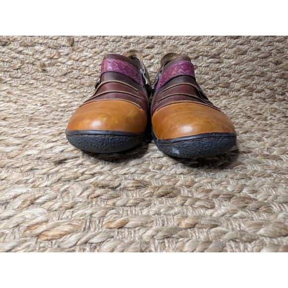 L'ARTISTE Expel Spring Step Leather Zip On Clogs Shoes Women's Size 39 US 8.5 - Picture 6 of 10